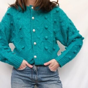 Zara Vibrant Blue Knit Sweater